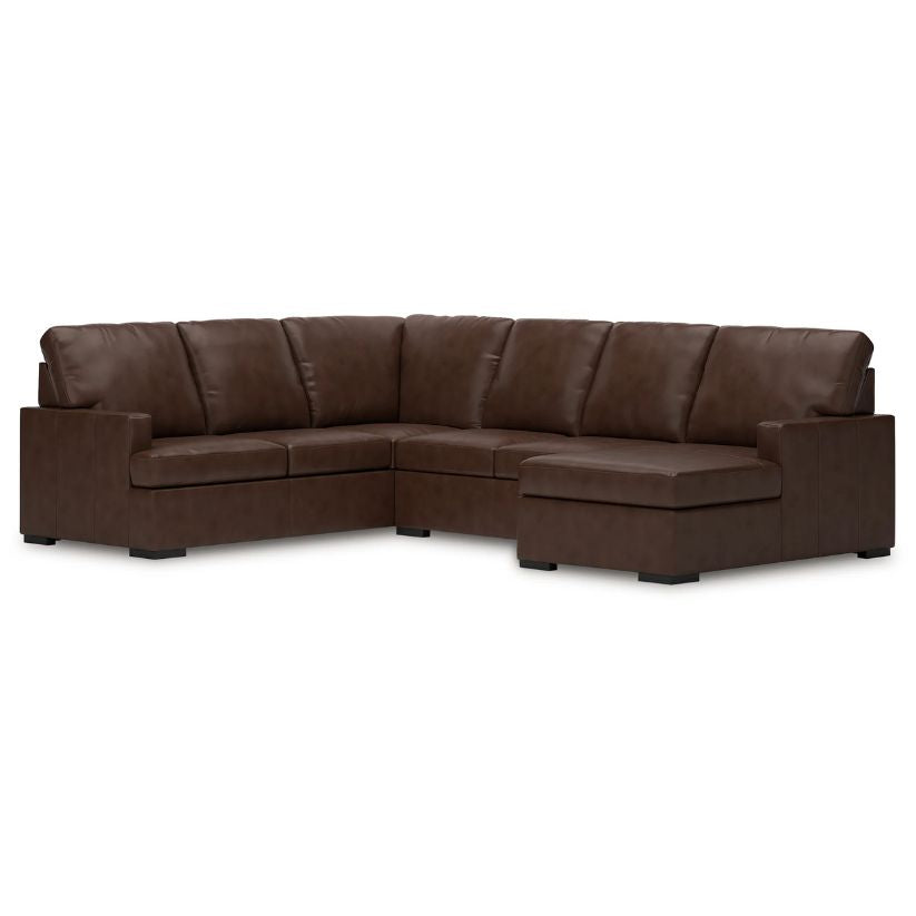 McDowlan - Coffee - 3-Piece Sectional With Raf Corner Chaise
