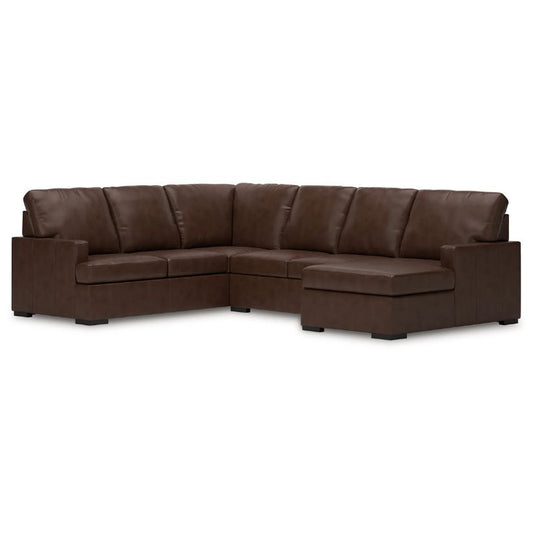 McDowlan - Coffee - 3-Piece Sectional With Raf Corner Chaise
