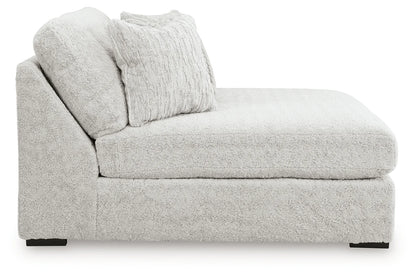 Cuddle Plush - 5-Piece Sectional With Armless Chaise And RAF Corner Chair - Arctic