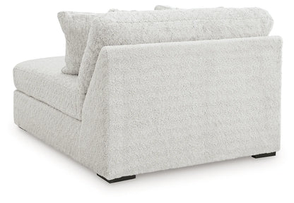 Cuddle Plush - 5-Piece Sectional With Armless Chaise And RAF Corner Chair - Arctic