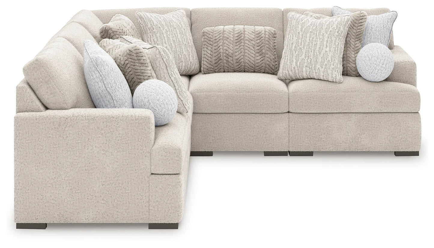 Cuddle Plush - Arctic - 5-Piece Sectional