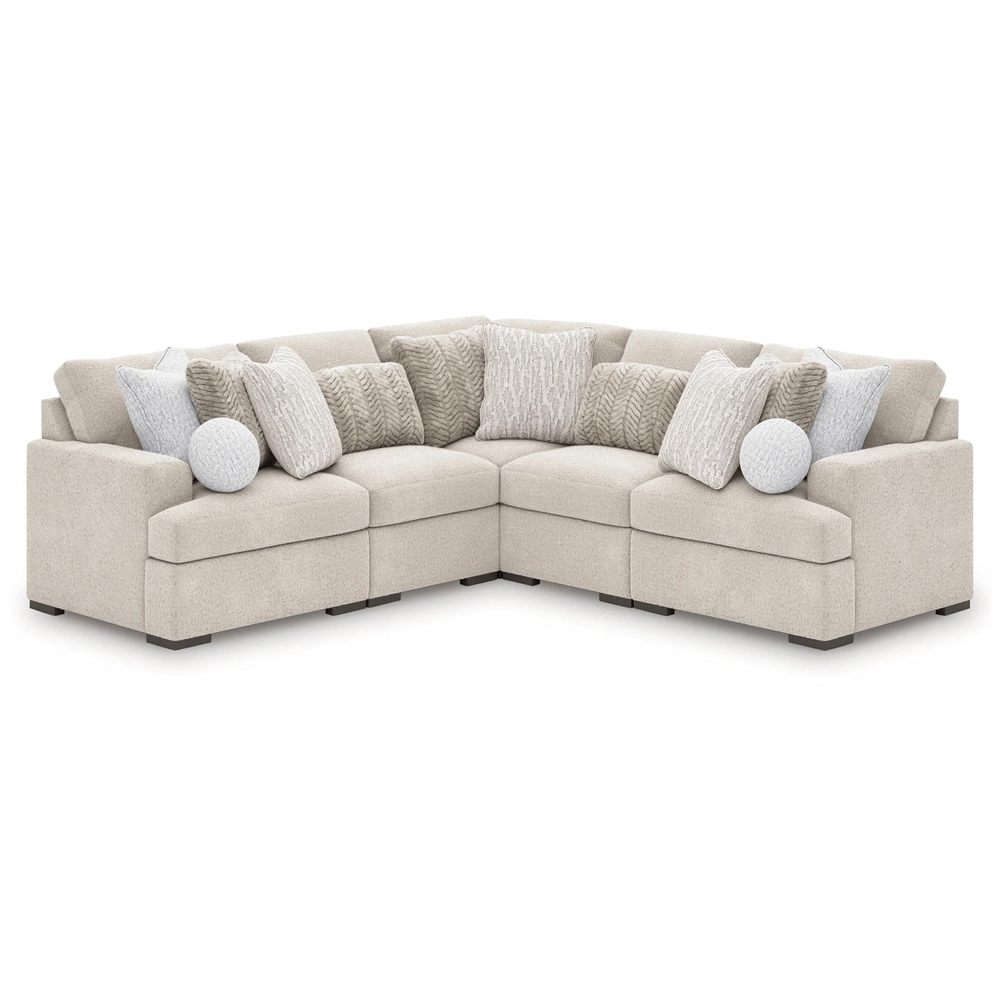 Cuddle Plush - Arctic - 5-Piece Sectional