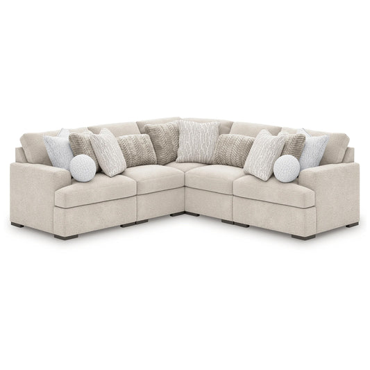 Cuddle Plush - Arctic - 5-Piece Sectional