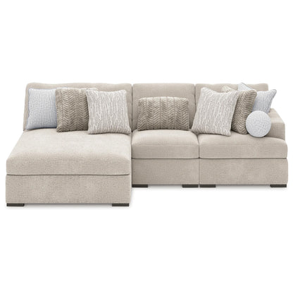 Cuddle Plush - Arctic - 3-Piece Sectional With Armless Chaise And RAF Corner Chair
