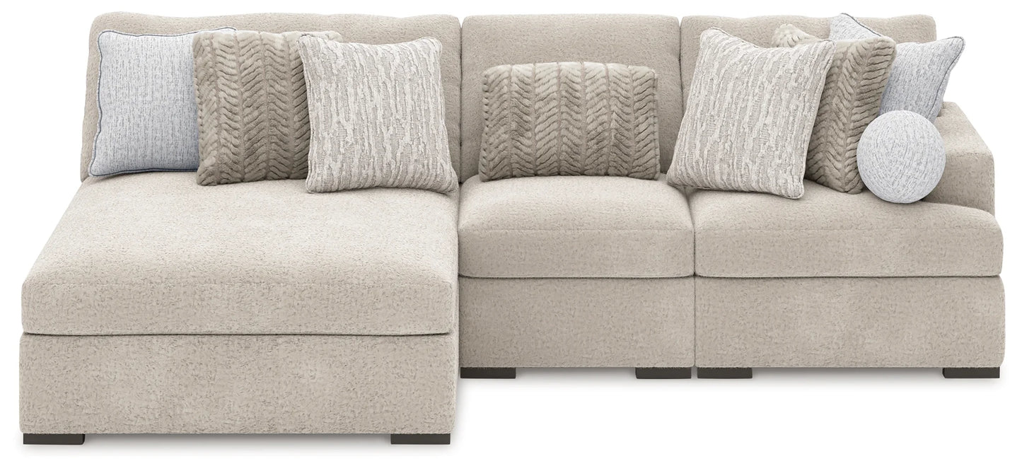 Cuddle Plush - Arctic - 6-Piece Sectional With Armless Chaise And RAF Corner Chair