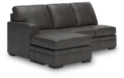 Lofton-Pike - Shadow - 2-Piece Sectional With RAF Corner Chaise