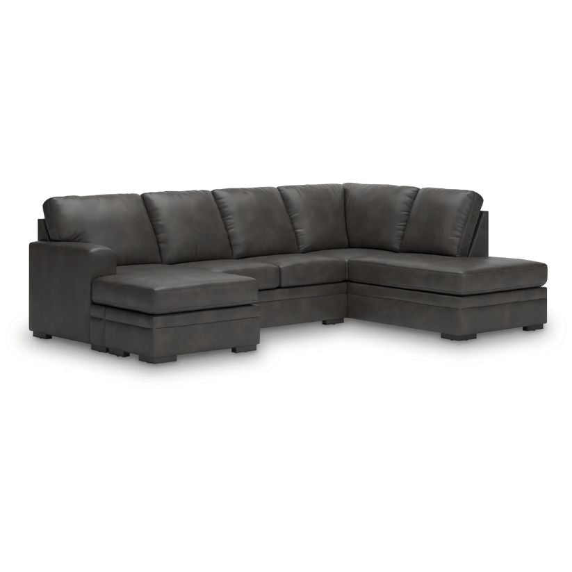 Lofton-Pike - Shadow - 2-Piece Sectional With RAF Corner Chaise