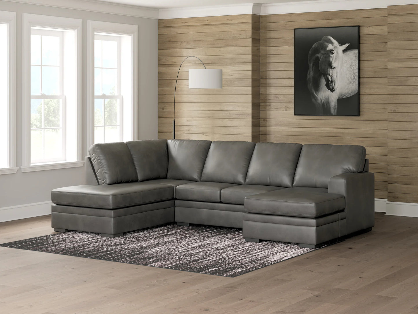 Lofton-Pike - Shadow - 2-Piece Sectional With LAF Corner Chaise