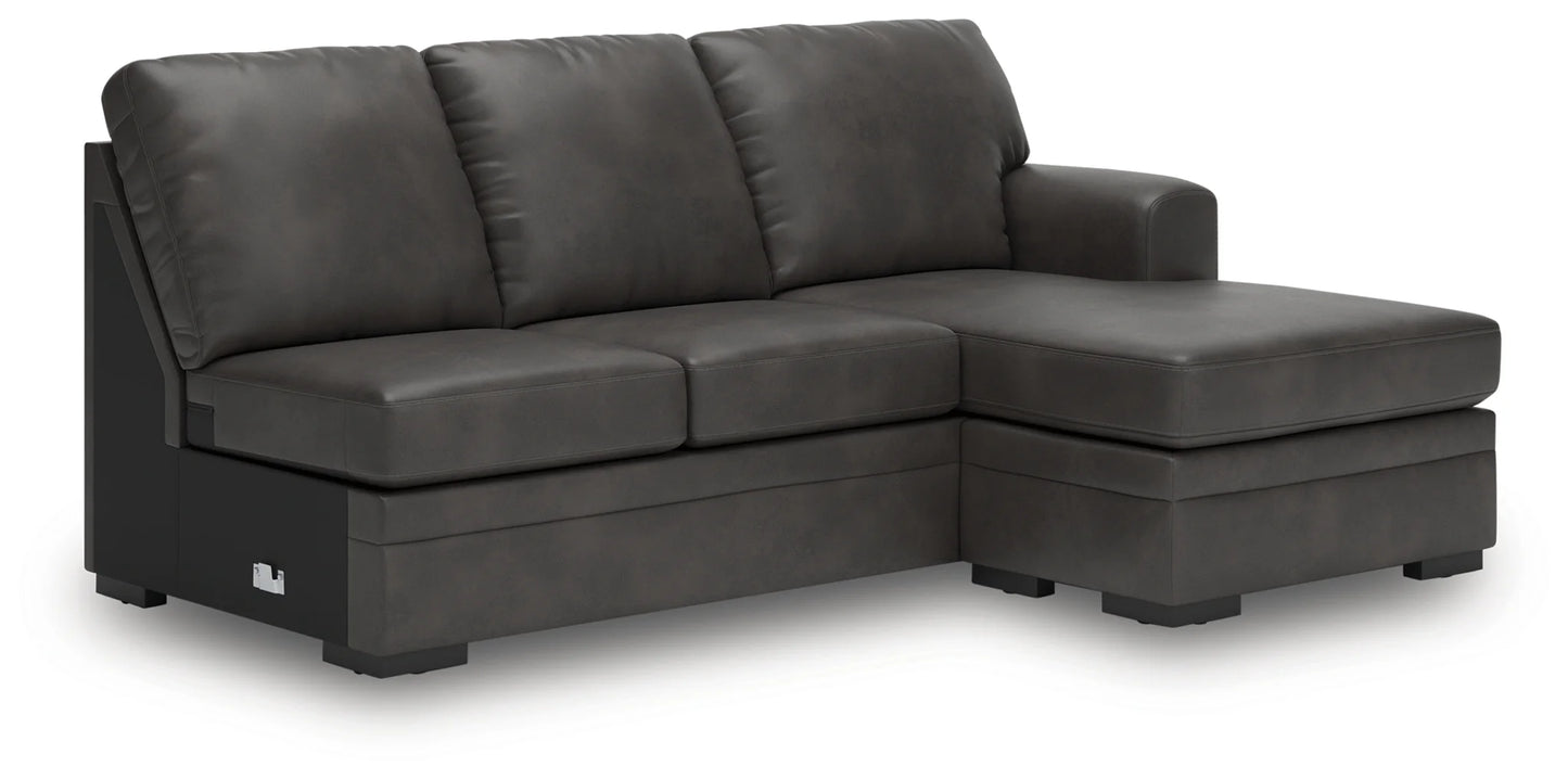 Lofton-Pike - Shadow - 2-Piece Sectional With LAF Corner Chaise
