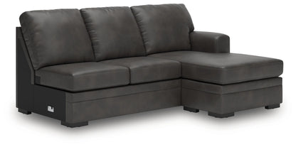 Lofton-Pike - Shadow - 2-Piece Sectional With LAF Corner Chaise