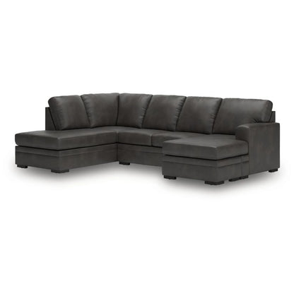 Lofton-Pike - Shadow - 2-Piece Sectional With LAF Corner Chaise