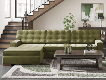 Caspian-Town - Olive - 2-Piece Sectional With LAF Corner Chaise