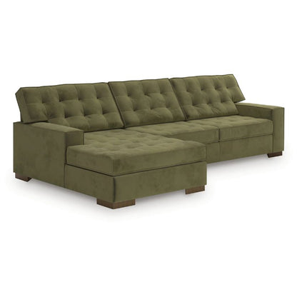 Caspian-Town - Olive - 2-Piece Sectional With LAF Corner Chaise