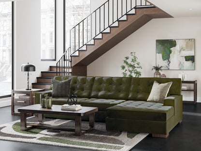 Caspian-Town - Olive - 2-Piece Sectional With RAF Corner Chaise