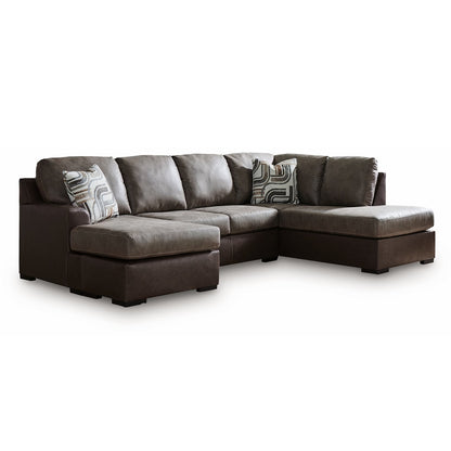 Castille Way - 2-Piece Sectional With RAF Corner Chaise - Fossil