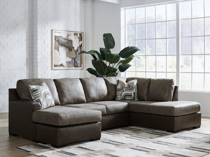 Castille Way - 2-Piece Sleeper Sectional With RAF Corner Chaise - Fossil