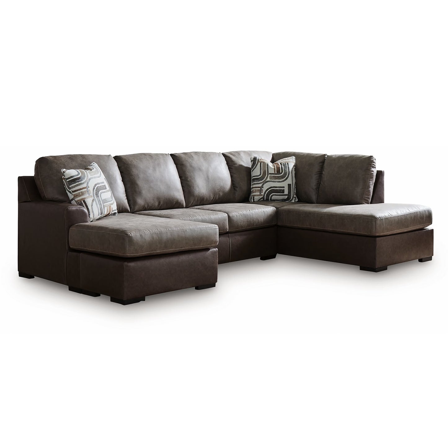 Castille Way - 2-Piece Sleeper Sectional With RAF Corner Chaise - Fossil