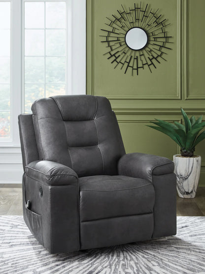 Stockworth - Granite - Rocker Recliner