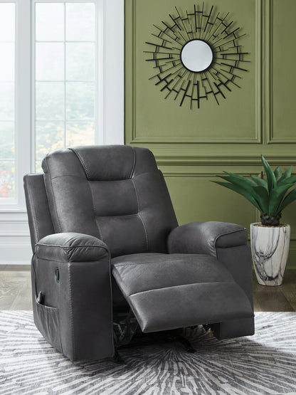 Stockworth - Granite - Rocker Recliner