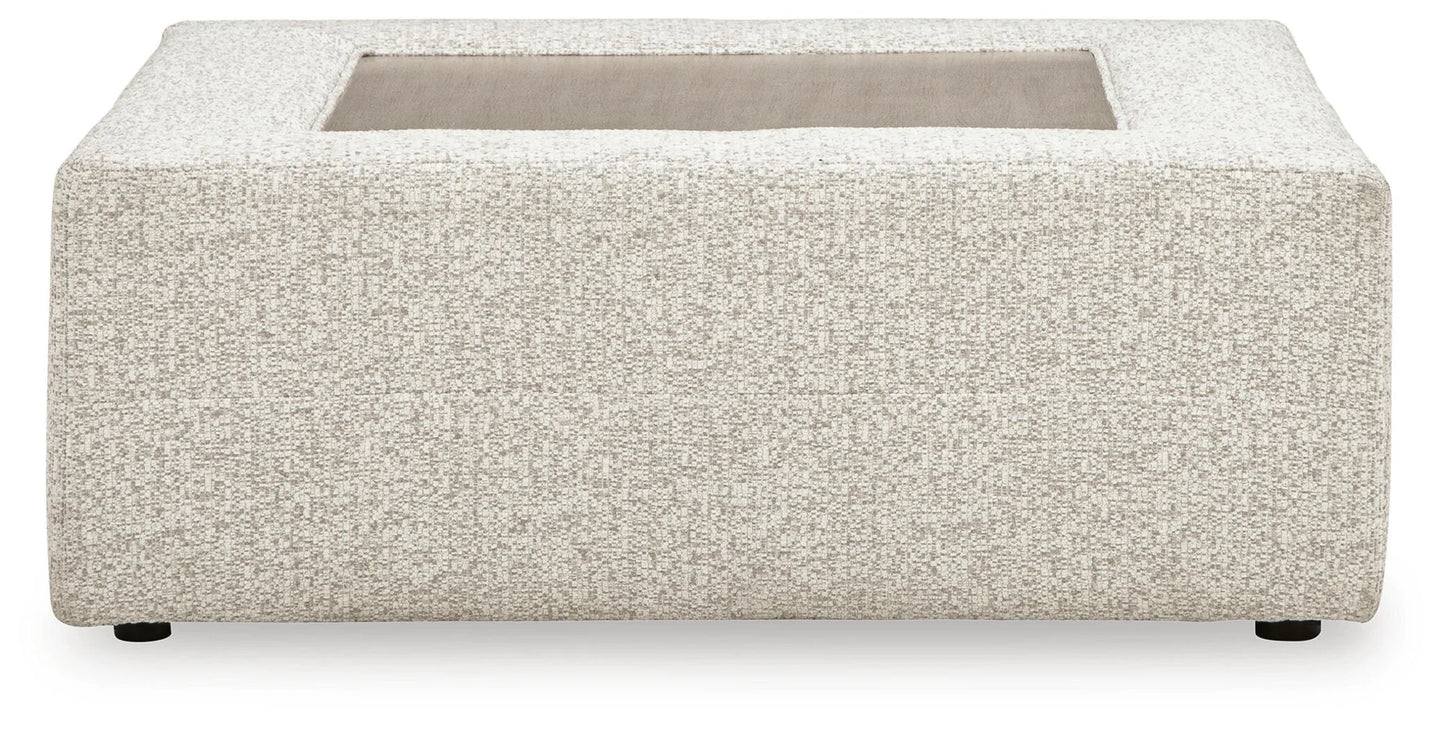 Ashbourne Estate - Oversized Accent Ottoman - Snowstone