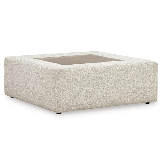 Ashbourne Estate - Oversized Accent Ottoman - Snowstone