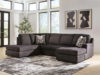 Lentiz - 2-Piece Sectional With LAF Corner Chaise - Onyx