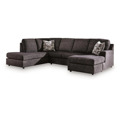 Lentiz - 2-Piece Sectional With LAF Corner Chaise - Onyx