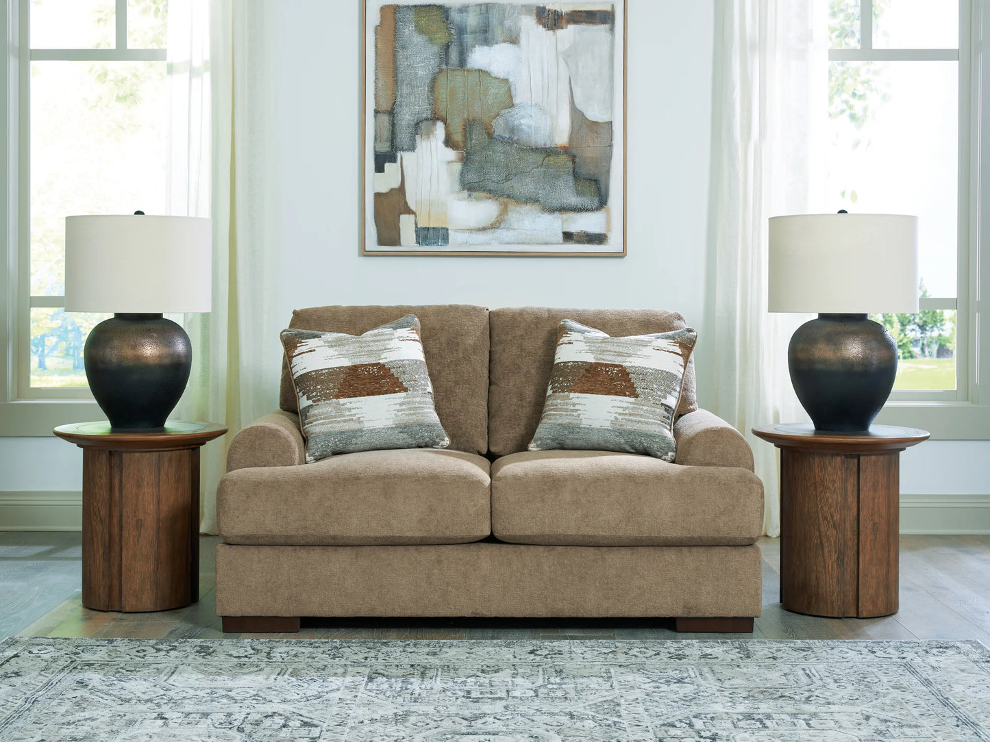 Jayne Park - Loveseat - Pecan