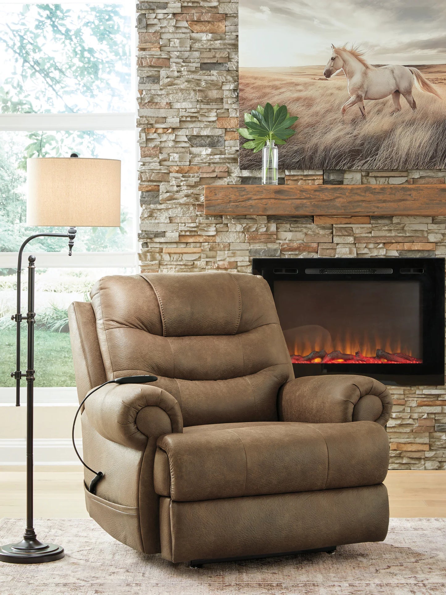 Revived and Restored - Power Lift Recliner - Earth