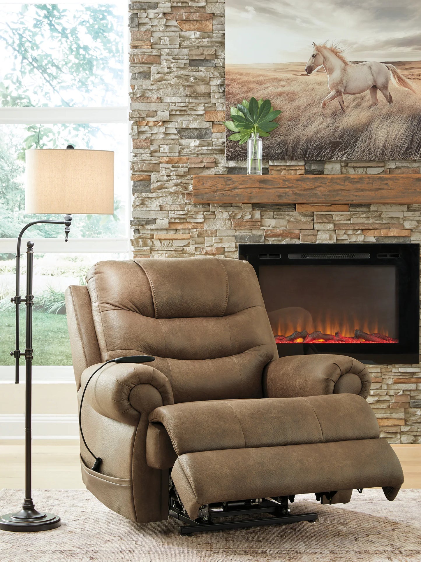Revived and Restored - Power Lift Recliner - Earth