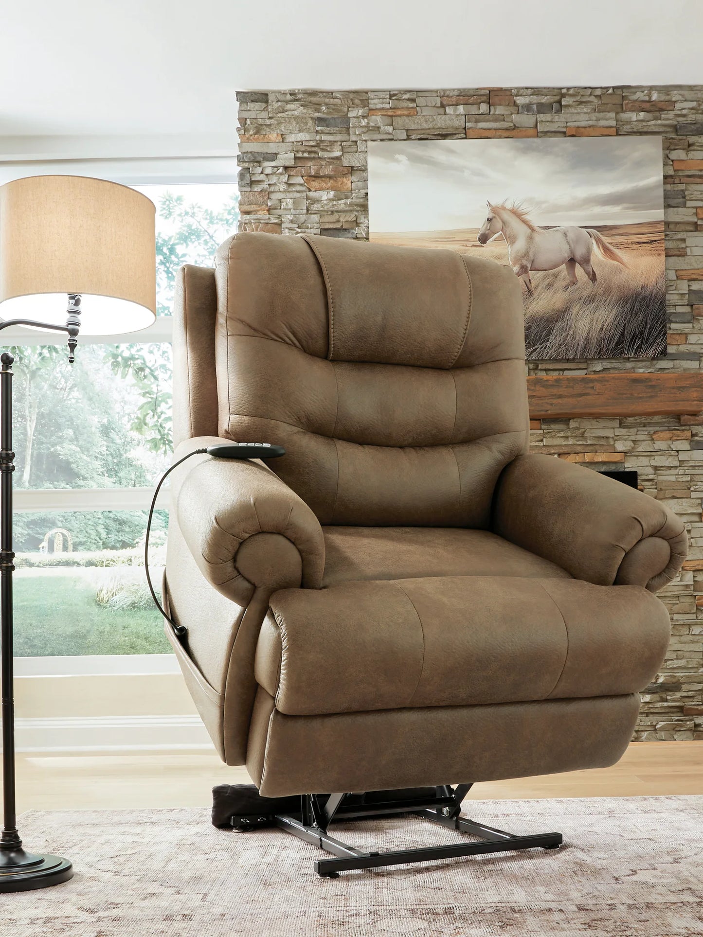 Revived and Restored - Power Lift Recliner - Earth