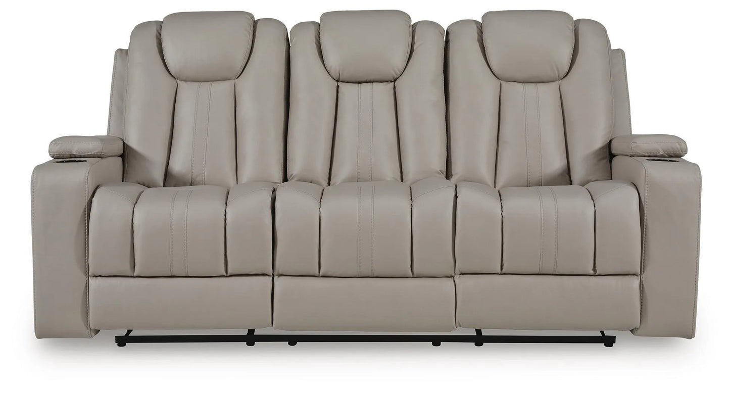 Elevate Edges - Reclining Sofa With Drop Down Table - Coin