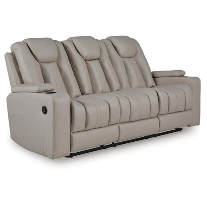 Elevate Edges - Reclining Sofa With Drop Down Table - Coin