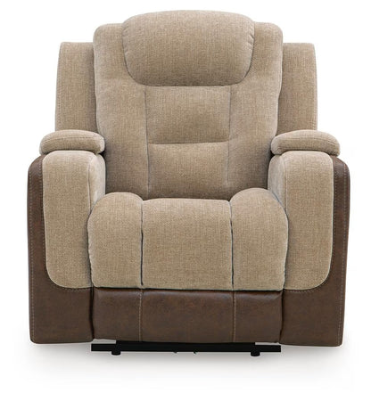 Mixed Motion - Power Recliner With Adjustable Headrest - Brownstone