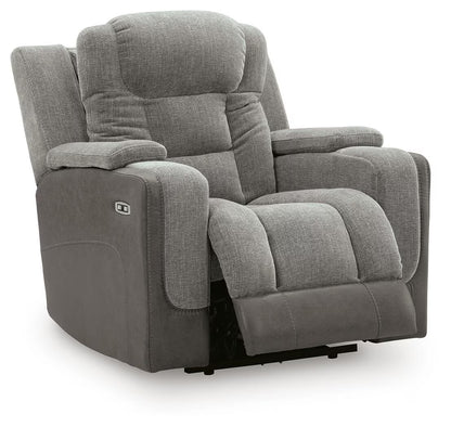 Mixed Motion - Power Recliner With Adjustable Headrest - Shadow