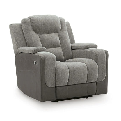 Mixed Motion - Power Recliner With Adjustable Headrest - Shadow