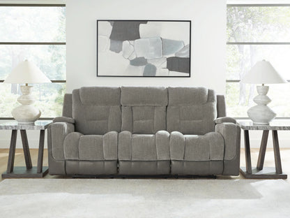 Mixed Motion - Power Reclining Sofa With Adjustable Headrest - Shadow