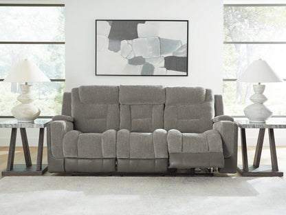 Mixed Motion - Power Reclining Sofa With Adjustable Headrest - Shadow
