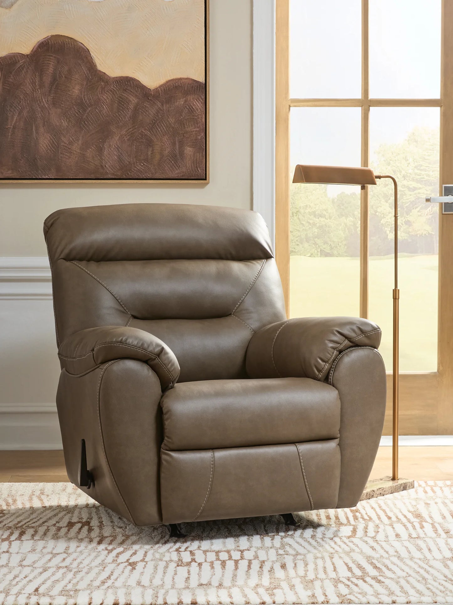 Elksworth - Rocker Recliner - Biscotti