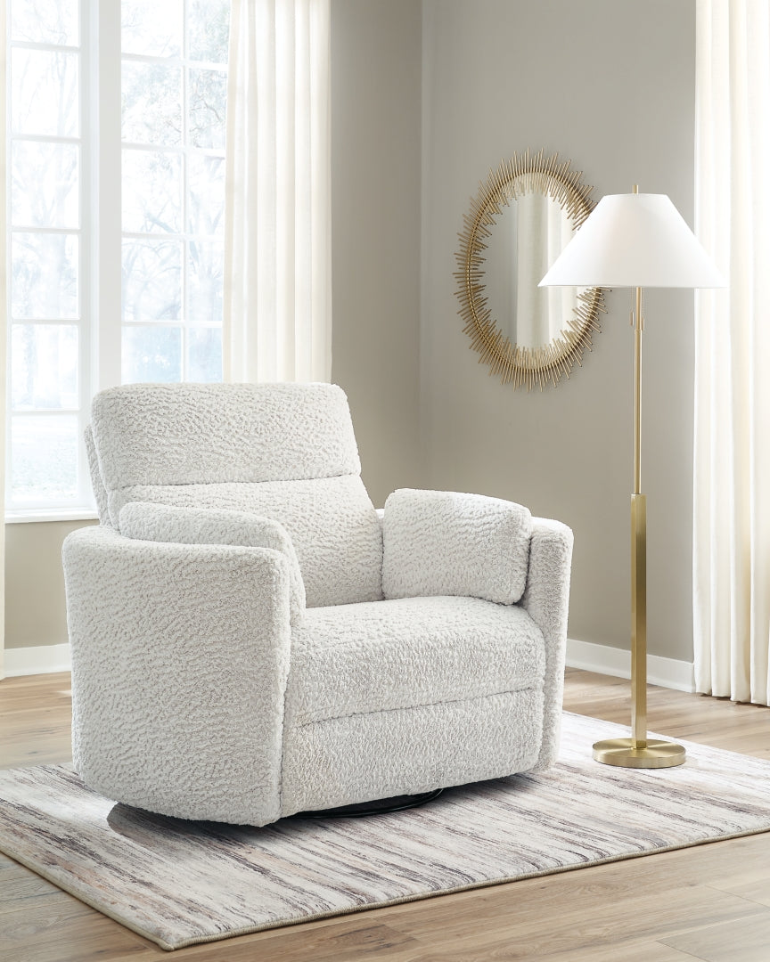 Gosaldo - Swivel Glider Power Recliner - Silver