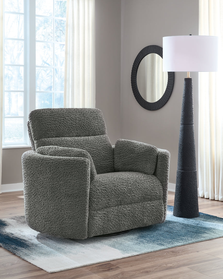 Gosaldo - Swivel Glider Power Recliner - Lead