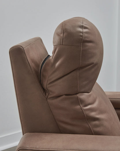 Lorrenton - Caramel - Glider Power Recliner With Audio System