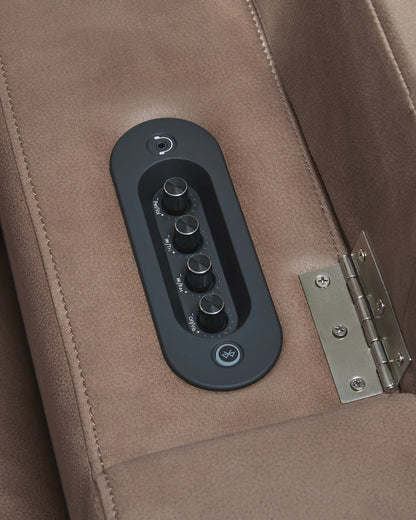 Lorrenton - Caramel - Glider Power Recliner With Audio System