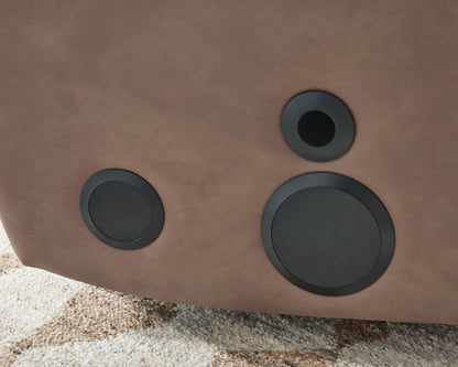 Lorrenton - Caramel - Glider Power Recliner With Audio System