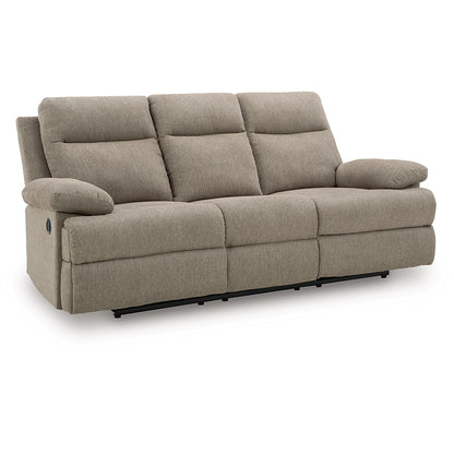 Side-Swipe - Mocha - Reclining Sofa With Drop Down Table