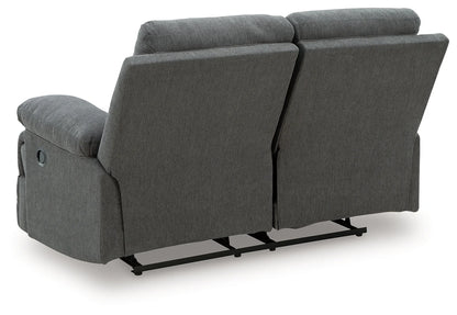 Side-Swipe - Charcoal - Reclining Loveseat