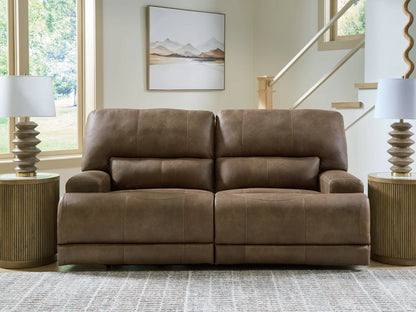 Beckley Place - Earth - 2 Seat Power Reclining Sofa With Adjustable Headrest