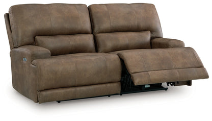 Beckley Place - Earth - 2 Seat Power Reclining Sofa With Adjustable Headrest