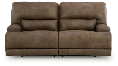 Beckley Place - Earth - 2 Seat Power Reclining Sofa With Adjustable Headrest