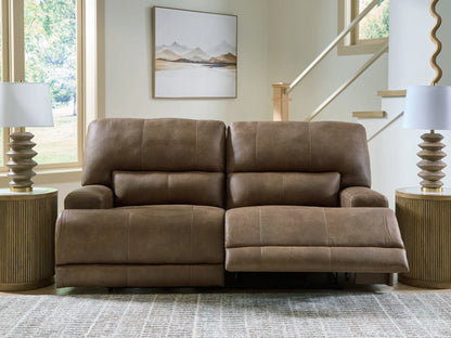 Beckley Place - Earth - 2 Seat Power Reclining Sofa With Adjustable Headrest
